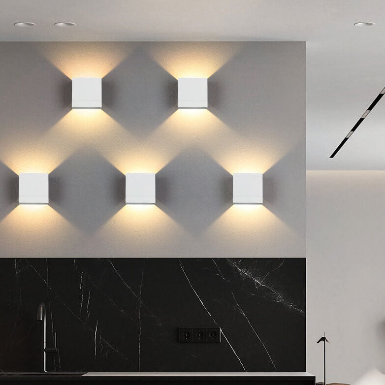 Modern Square LED Wall Sconce 1-Light Lasson Living
