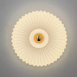 Nordic Vintage Ribbed Glass Round LED Wall Sconce | 1-Light Lasson Living