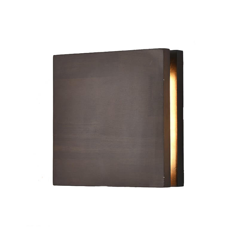 Japanese Wooden Square LED Wall Light | 1-Light Lasson Living