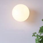 Modern Minimalist Glass Globe Wall Light | 1-Light Lasson Living