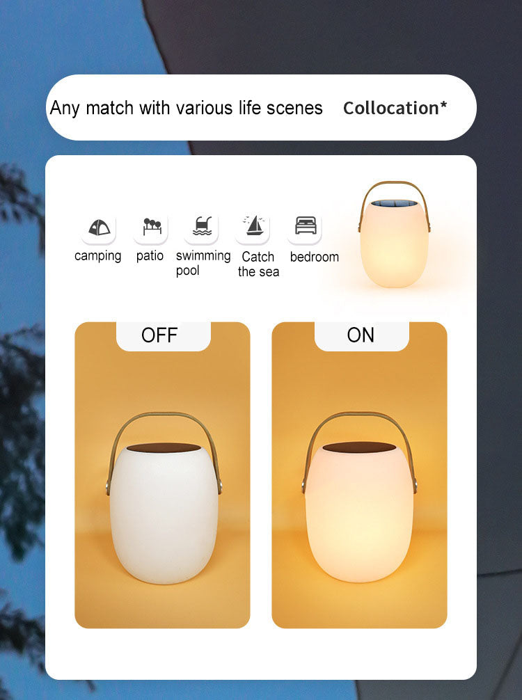 Modern Portable Solar LED Outdoor Lantern Light 1-light Lasson Living