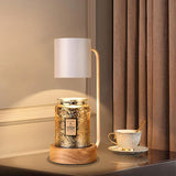 Japanese Wood 1-Light Dimmable Wax Melting Table Lamp Lasson Living