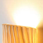 Nordic Textured Half-Cylinder LED Wall Light | 2-Light Lasson Living