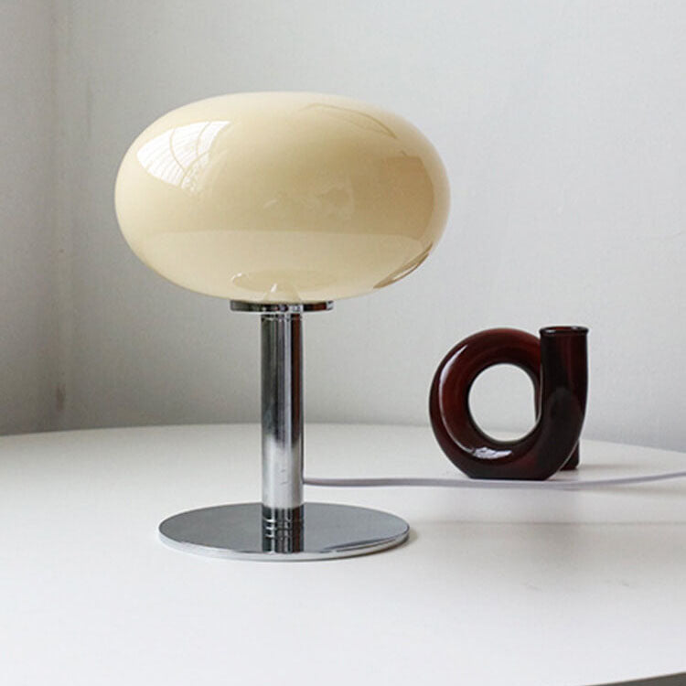 Nordic Vintage Round Glass Table Lamp 1-Light Lasson Living