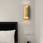 Modern Curved Brass LED Wall Sconce 1-Light Lasson Living