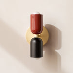 Modern Minimalist Cylinder Wall Sconce LED 2-Light Lasson Living