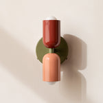 Modern Minimalist Cylinder Wall Sconce LED 2-Light Lasson Living