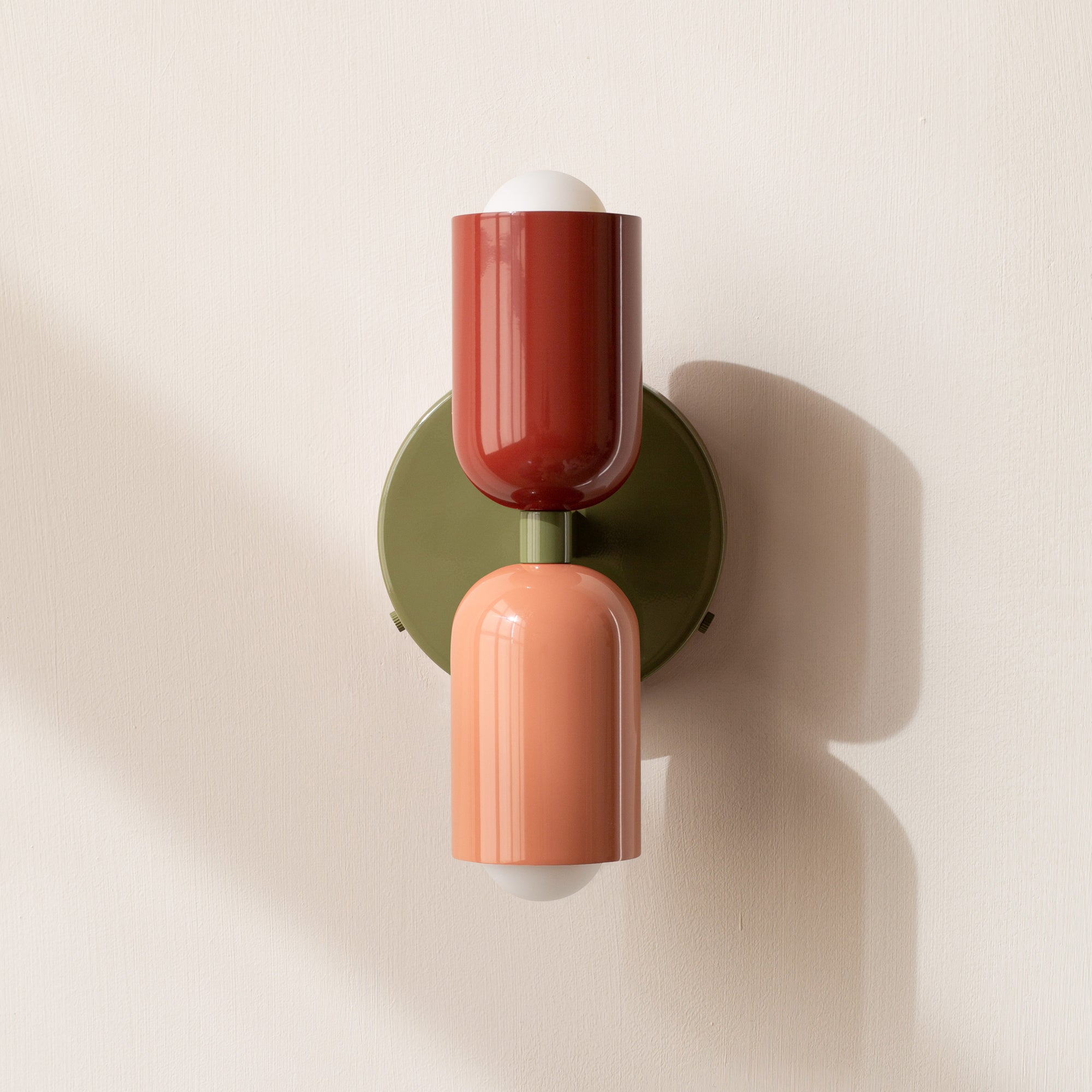 Modern Minimalist Cylinder Wall Sconce LED 2-Light Lasson Living