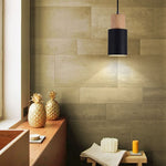 Nordic Wood Cylinder LED 1-Light Pendant Light Lasson Living