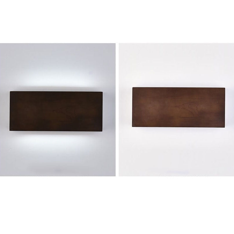 Japanese Wooden Square LED Wall Light | 1-Light Lasson Living