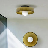 Modern Glass Disc Ceiling and Wall Light LED 1-Light Lasson Living