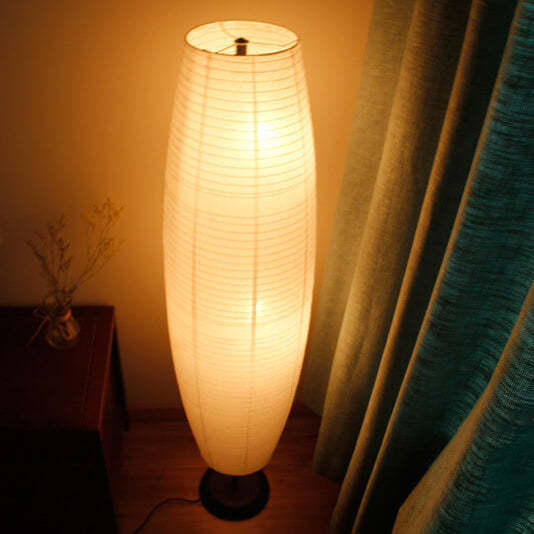 Nordic Rice Paper Column 2-Light Floor Lamp Lasson Living