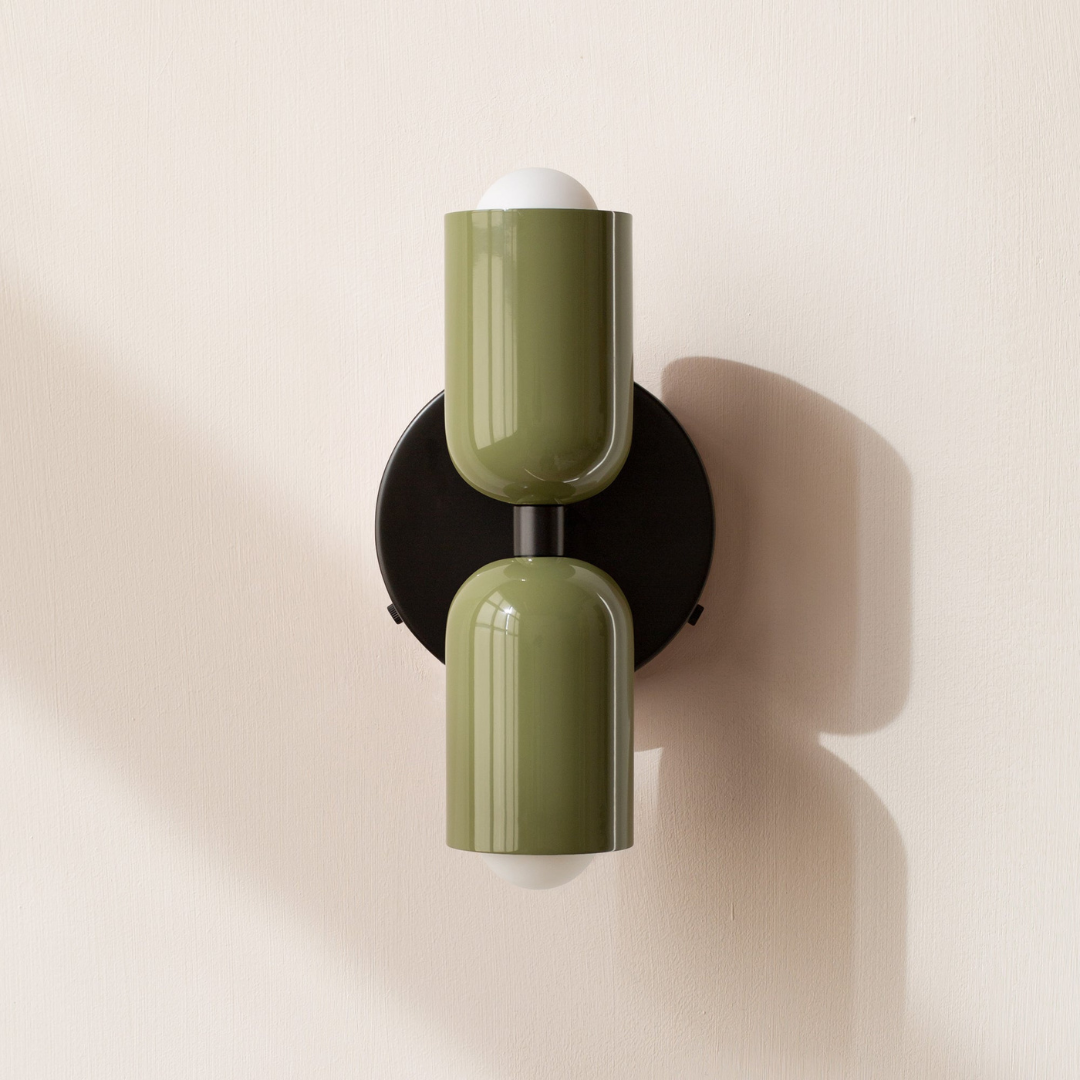 Modern Minimalist Cylinder Wall Sconce LED 2-Light Lasson Living
