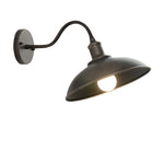 Vintage Industrial Iron Bowl Outdoor Wall Light LED 1-Light Lasson Living