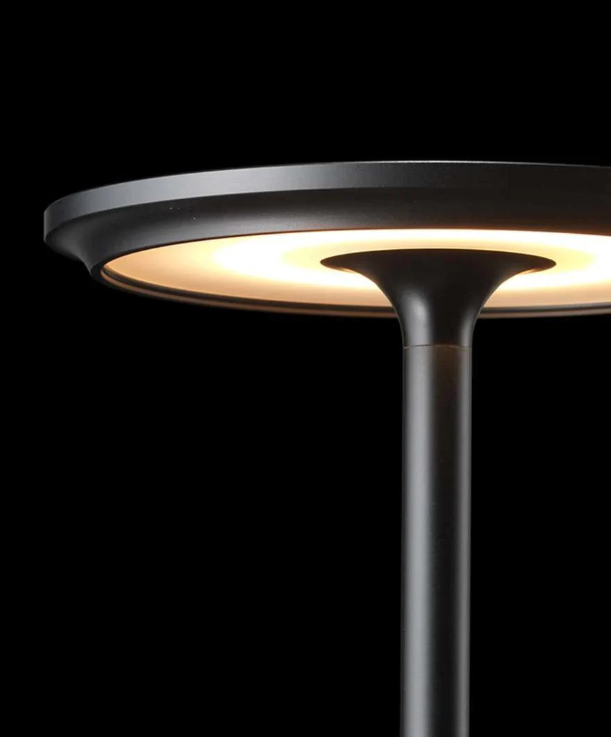Modern Brass Cone LED Rechargeable Table Lamp 1-Light Lasson Living