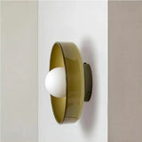 Modern Glass Disc Ceiling and Wall Light LED 1-Light Lasson Living
