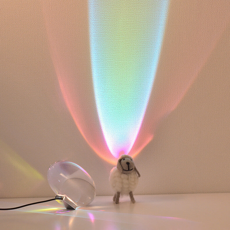 Modern Crystal LED Projection Table Light | USB Powered Lasson Living