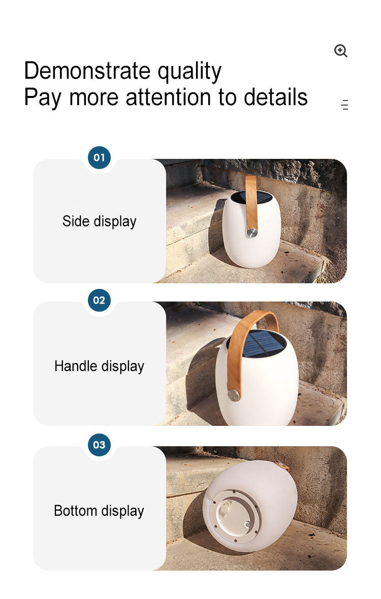 Modern Portable Solar LED Outdoor Lantern Light 1-light Lasson Living