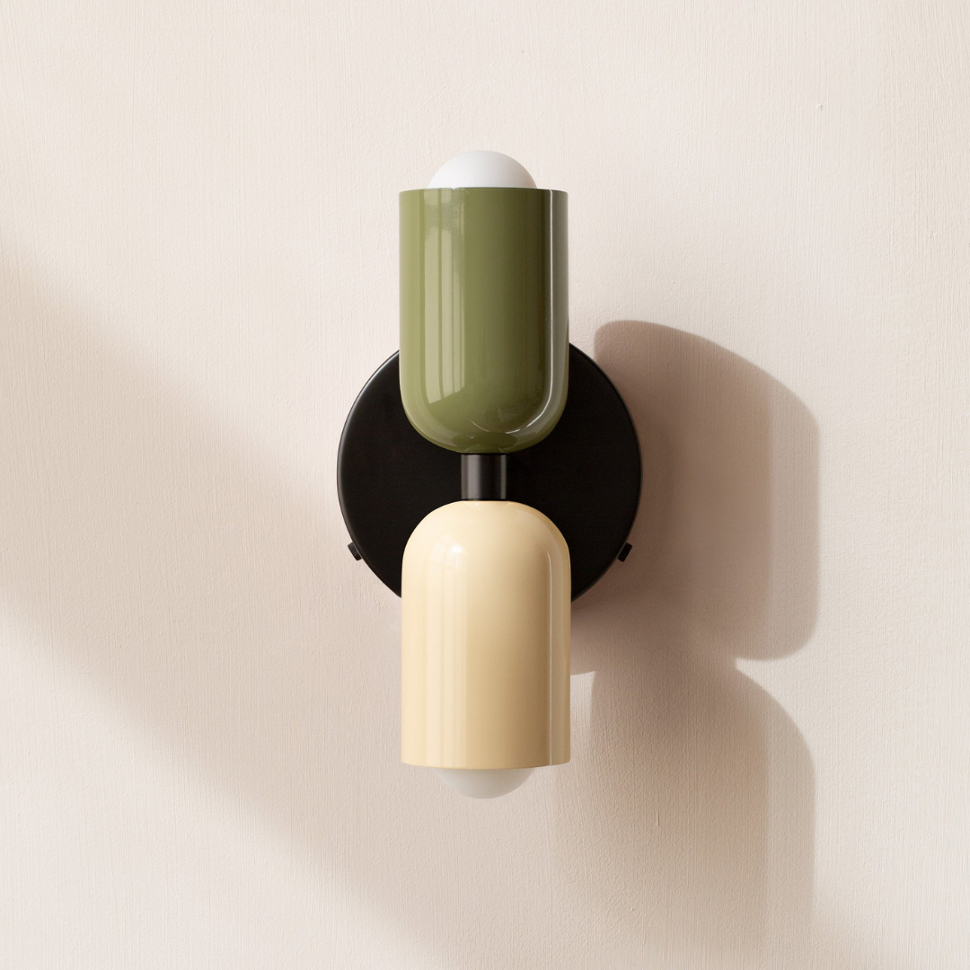 Modern Minimalist Cylinder Wall Sconce LED 2-Light Lasson Living