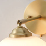 Nordic Brass Ribbed Glass 1-Light Wall Sconce Lasson Living