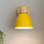 Modern Minimalist Wooden Cone LED Wall Sconce | 1-Light Lasson Living