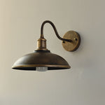 Vintage Industrial Iron Bowl Outdoor Wall Light LED 1-Light Lasson Living