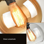 Retro Hemp Rope Glass Globe Pendant Light 1-light Lasson Living