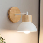 Nordic Wood Dome Wall Light | 1-Light Lasson Living
