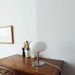 Nordic Vintage Round Glass Table Lamp 1-Light Lasson Living