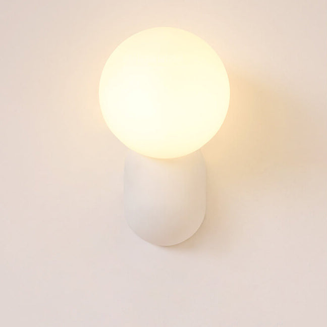 Modern Glass Globe Wall Light | 1-Light Lasson Living