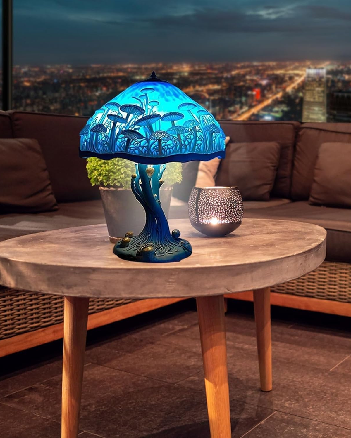 Vintage Mushroom Table Lamp LED 1-Light Lasson Living