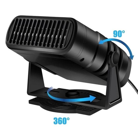 12V Automotive Portable Car Heater Heats Your Vehicle In Under 30 Seconds With 360° Rotating Holder And Air Purification - Image 5