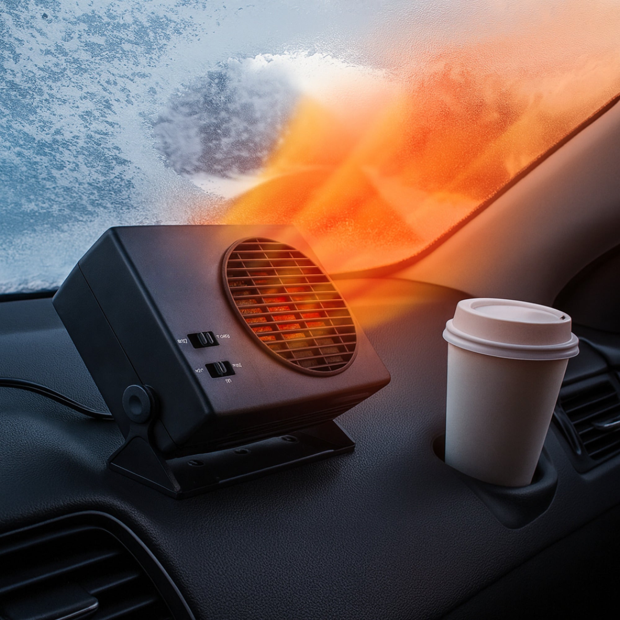 12V Car Fan Heater With Ceramic PTC Rapid Cabin Heating And Heat Fan Modes - Image 1