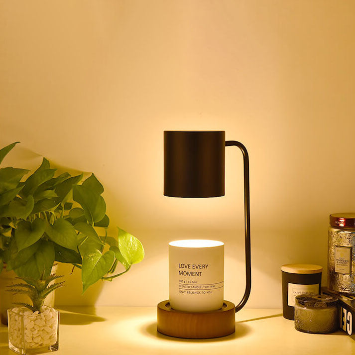 Japanese Wood 1-Light Dimmable Wax Melting Table Lamp Lasson Living