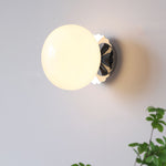Modern Minimalist Glass Globe Wall Light | 1-Light Lasson Living