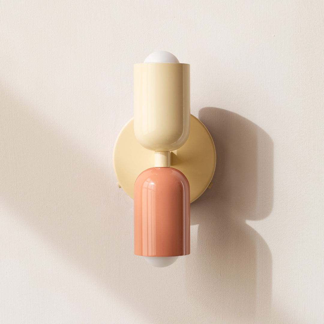 Modern Minimalist Cylinder Wall Sconce LED 2-Light Lasson Living