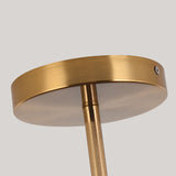 Japanese Wood Round LED Semi-Flush Mount Ceiling Light Lasson Living
