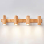 Modern Wooden Cylinder LED Wall Light | 1-Light Lasson Living
