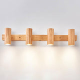 Modern Wooden Cylinder LED Wall Light | 1-Light Lasson Living