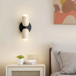 Modern Minimalist Cylinder Wall Sconce LED 2-Light Lasson Living