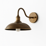 Vintage Industrial Iron Bowl Outdoor Wall Light LED 1-Light Lasson Living