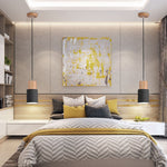 Nordic Wood Cylinder LED 1-Light Pendant Light Lasson Living
