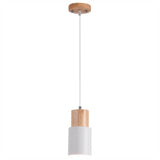 Nordic Wood Cylinder LED 1-Light Pendant Light Lasson Living