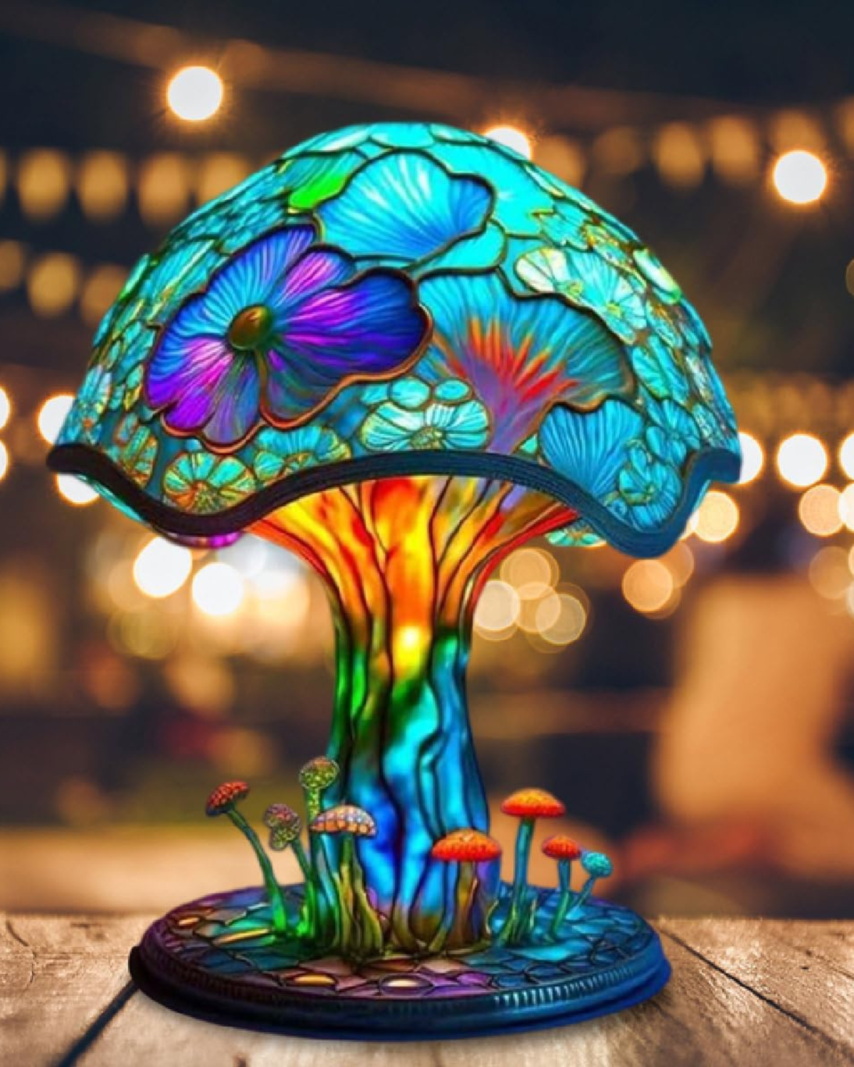 Vintage Mushroom Table Lamp LED 1-Light Lasson Living