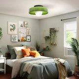 Nordic Glass Olive Disc Wall & Ceiling Light LED 1-light Lasson Living