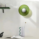 Nordic Glass Olive Disc Wall & Ceiling Light LED 1-light Lasson Living
