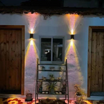Modern Solar LED Up and Down Wall Light | 1-Light Lasson Living