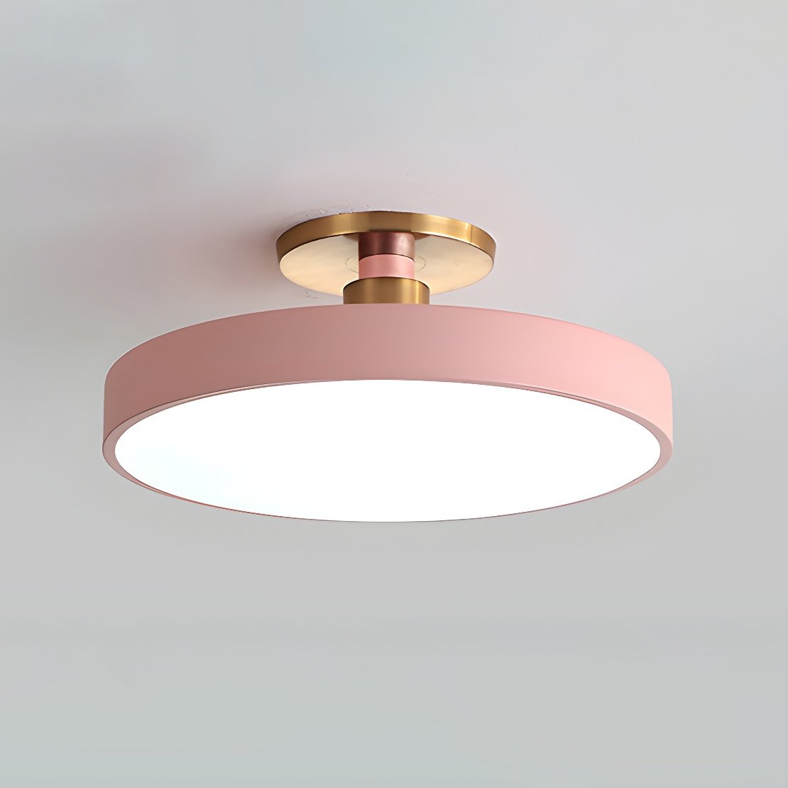 Modern Round LED Flush Mount Ceiling Light 1-Light Lasson Living