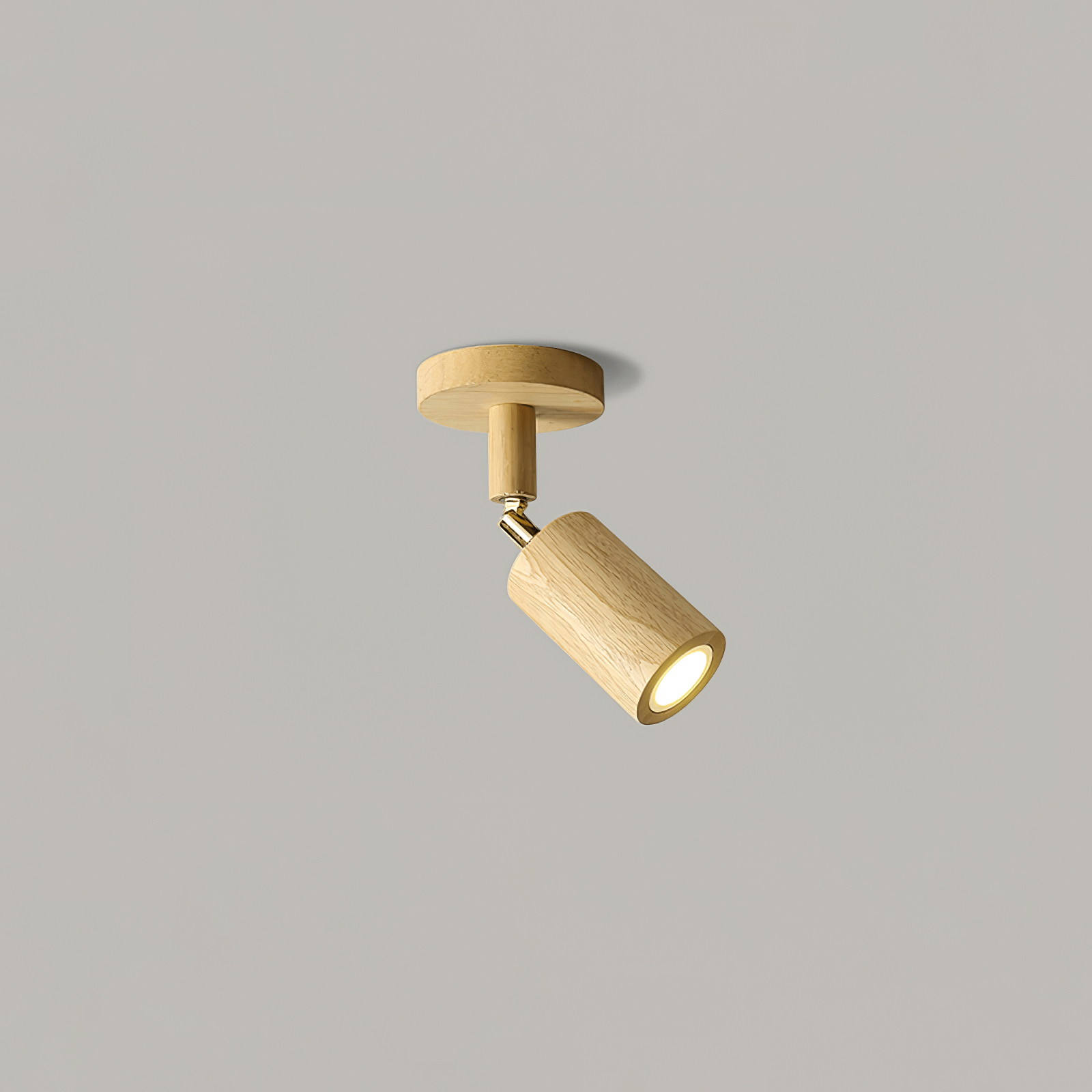 Japanese Wooden Adjustable LED Spotlight 1-Light Lasson Living