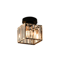 Modern Glass Square Ceiling Light 1-Light Lasson Living